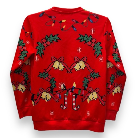 SSLR Big Boys Medium Crazy Reindeer Christmas Shirt - Picture 2 of 4